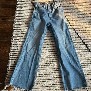 Re/done 70s high rise wide leg size 25